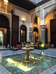The courtyard of Riad Salam