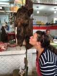 Saw this decapitated camel and I couldn't resist stealing a smooch. Macabre, I know.